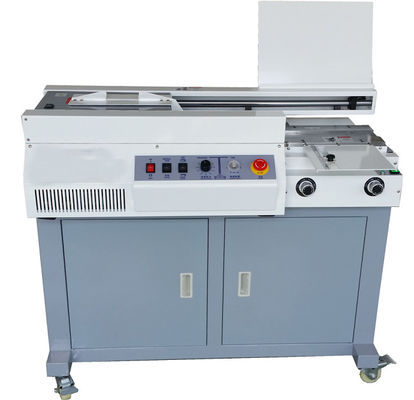 China Máquina obligatoria del pegamento de la carpeta caliente inalámbrica del libro para el papel de la talla 320mm A4 proveedor